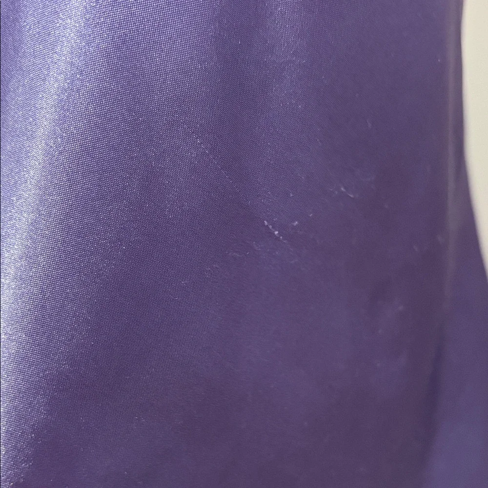 🎀Vintage 80’s Gilligan & O’Malley Lavender Satin Slip Chemise - Picture 2 of 8